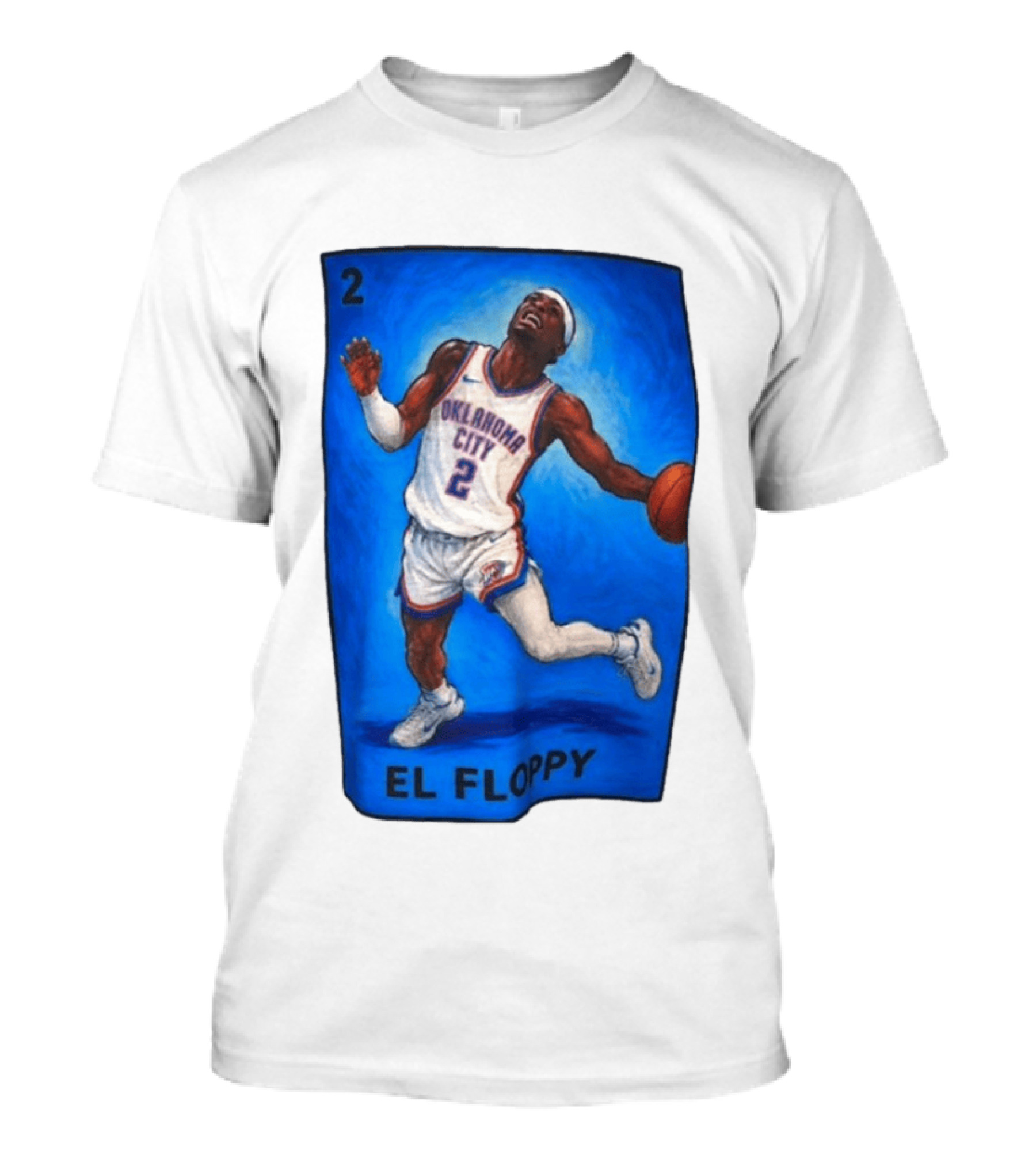 Shai Gilgeous Alexander Oklahoma City 2 El Floppy Basketball T-Shirt