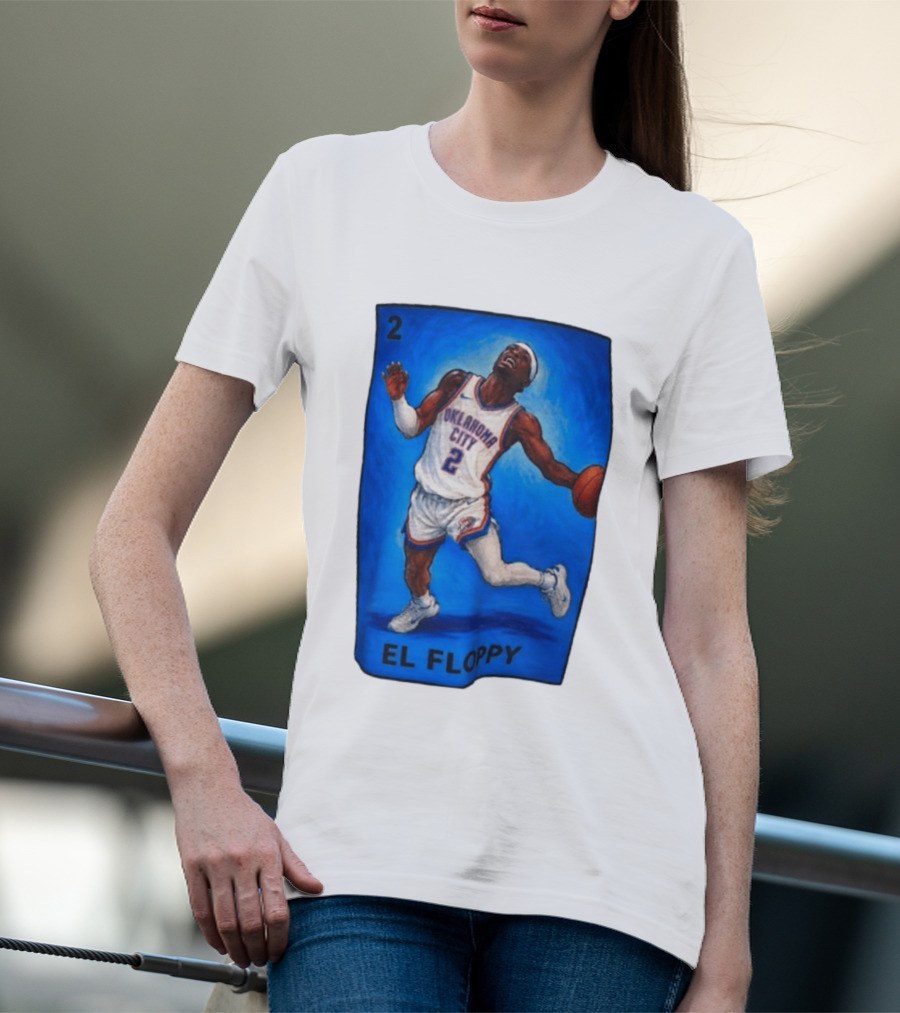 Shai Gilgeous Alexander Oklahoma City 2 El Floppy Basketball T-Shirt