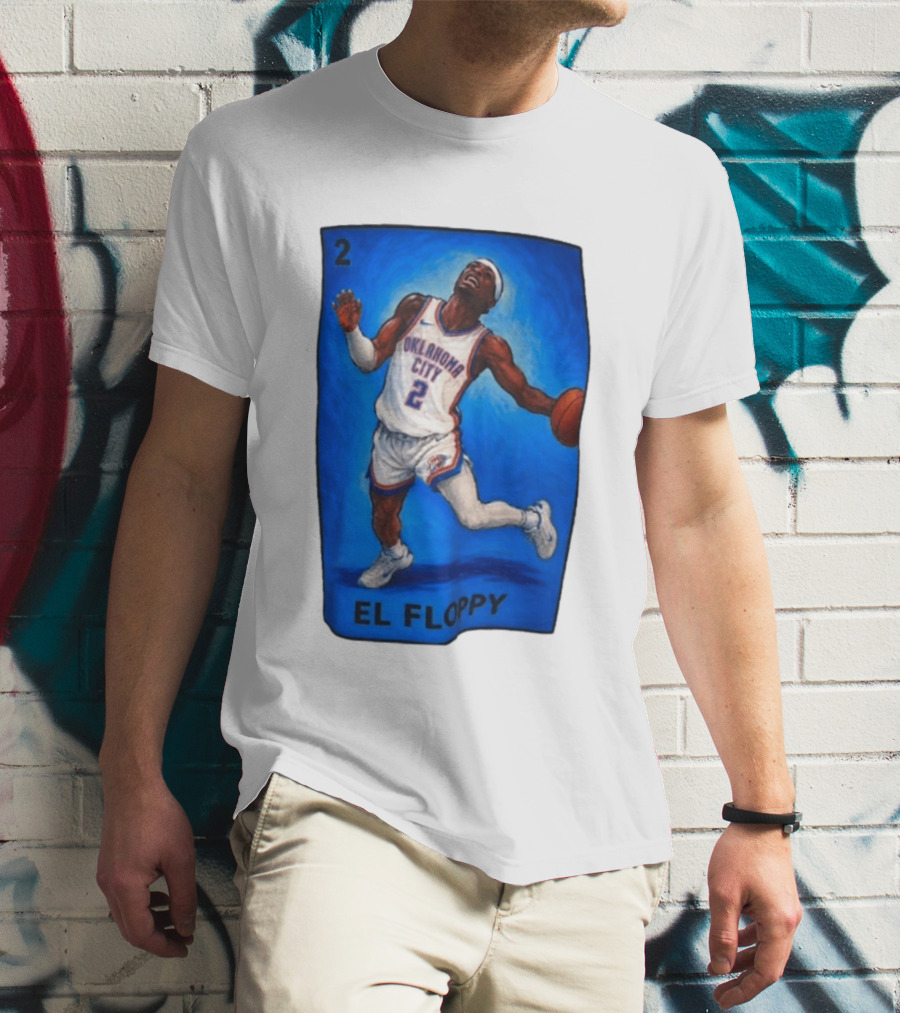 Shai Gilgeous Alexander Oklahoma City 2 El Floppy Basketball T-Shirt