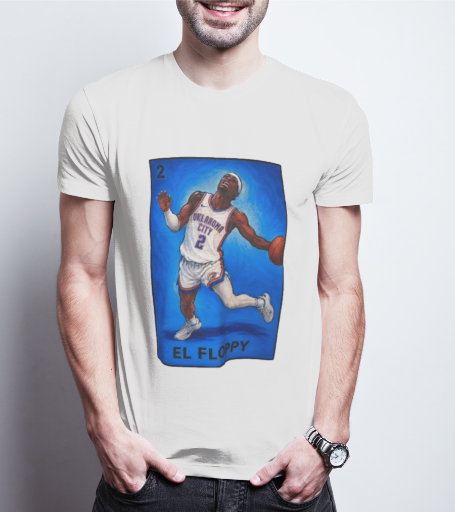 Shai Gilgeous Alexander Oklahoma City 2 El Floppy Basketball T-Shirt