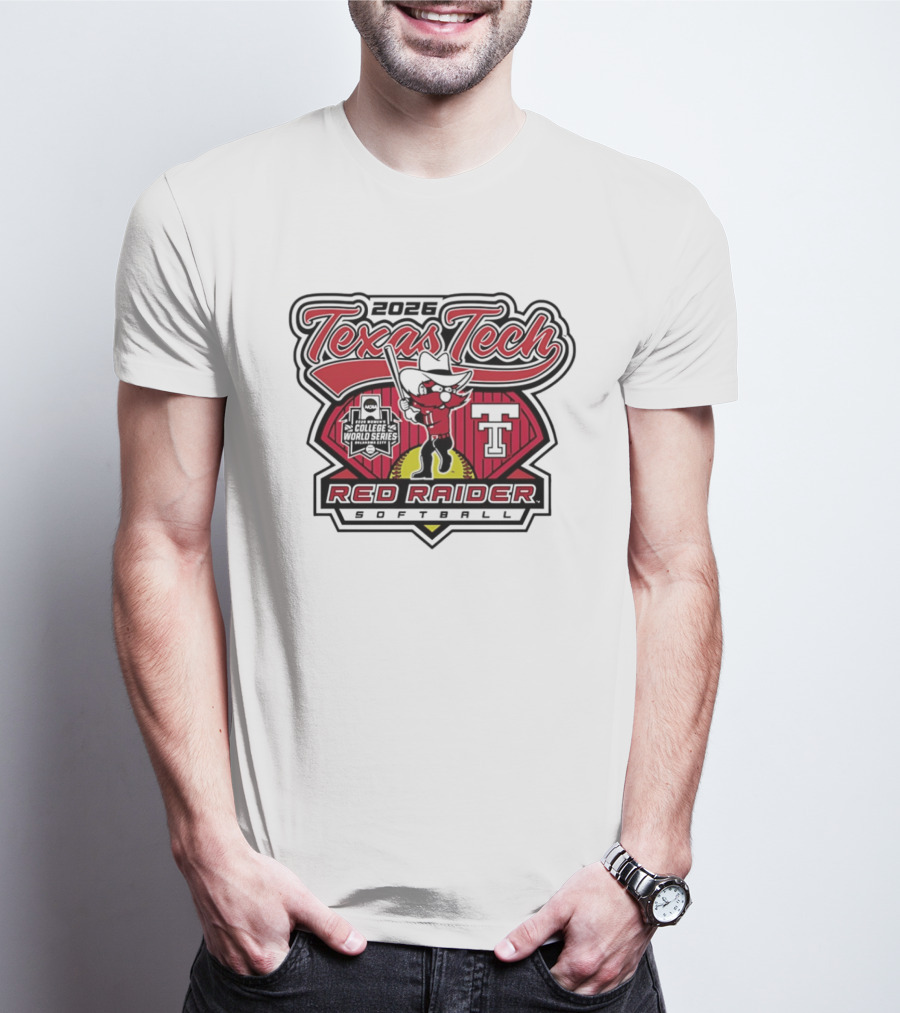 2026 Texas Tech Red Raider Softball WCWS Send It T-Shirt