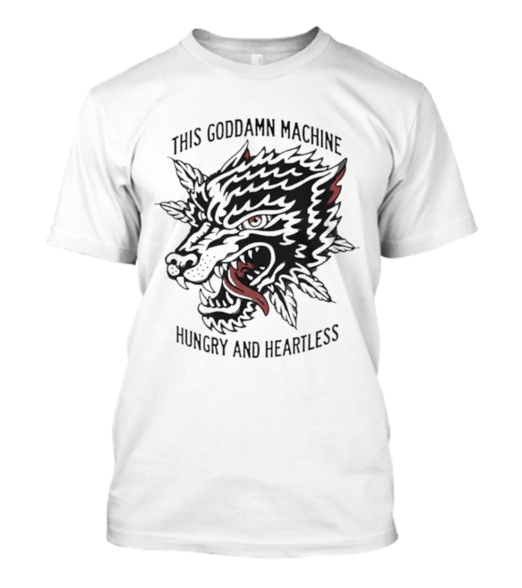 The Wonder Years This Goddamn Machine Wolf Head Hungry And Heartless T-Shirt