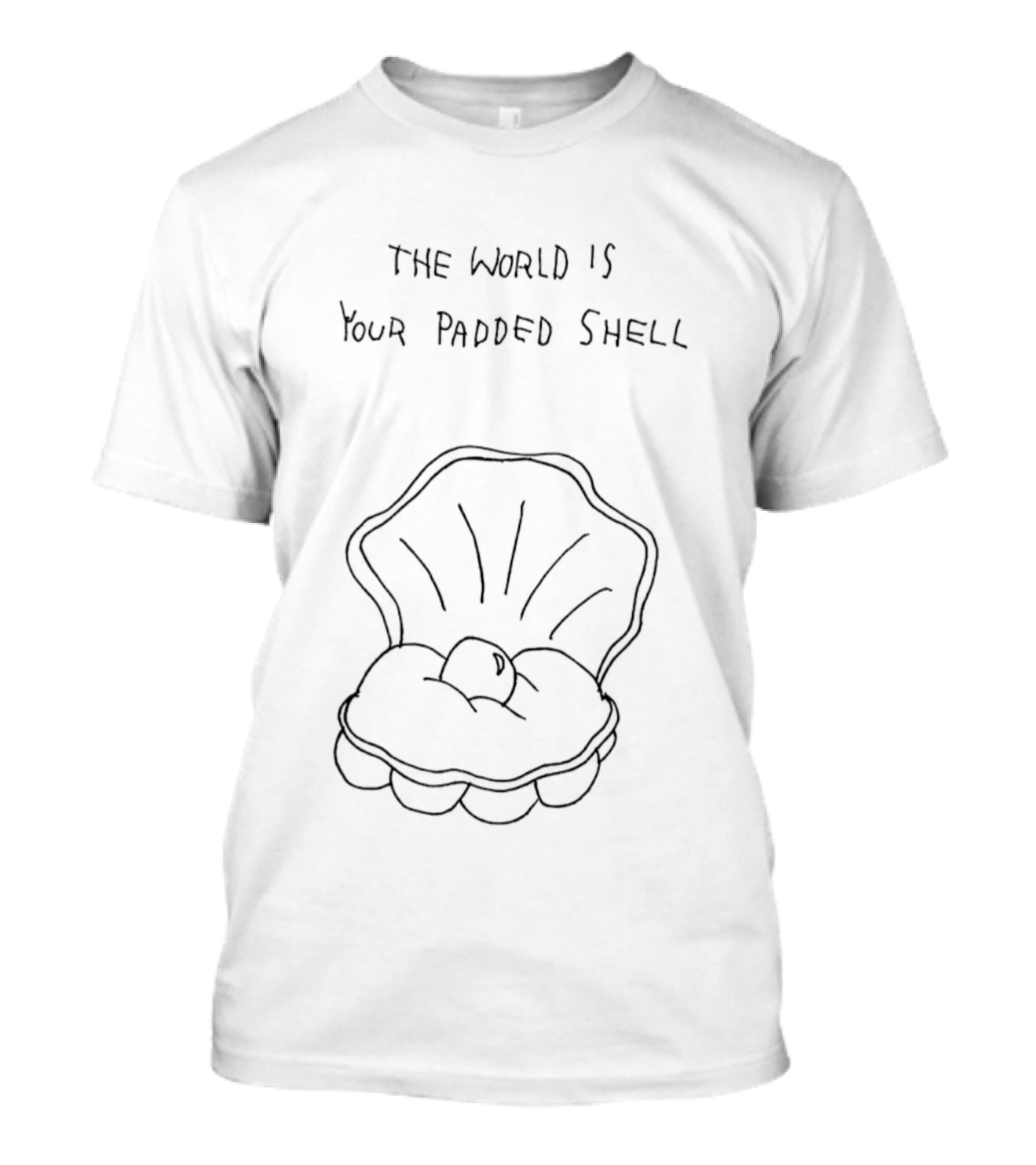 The World Is Your Padded Shell Pearl T-Shirt