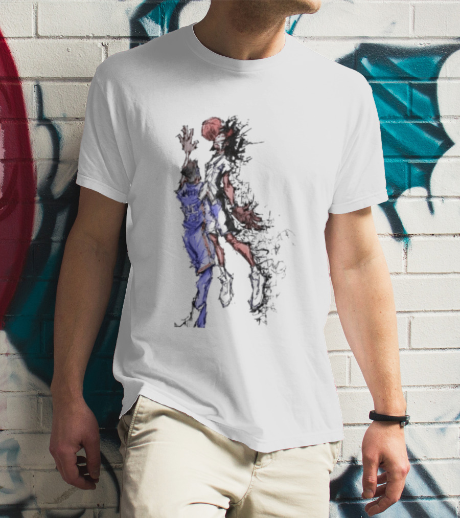 Oklahoma Basketball Number 25 Exploding Sketch Dunk Dynamic Sports T-Shirt