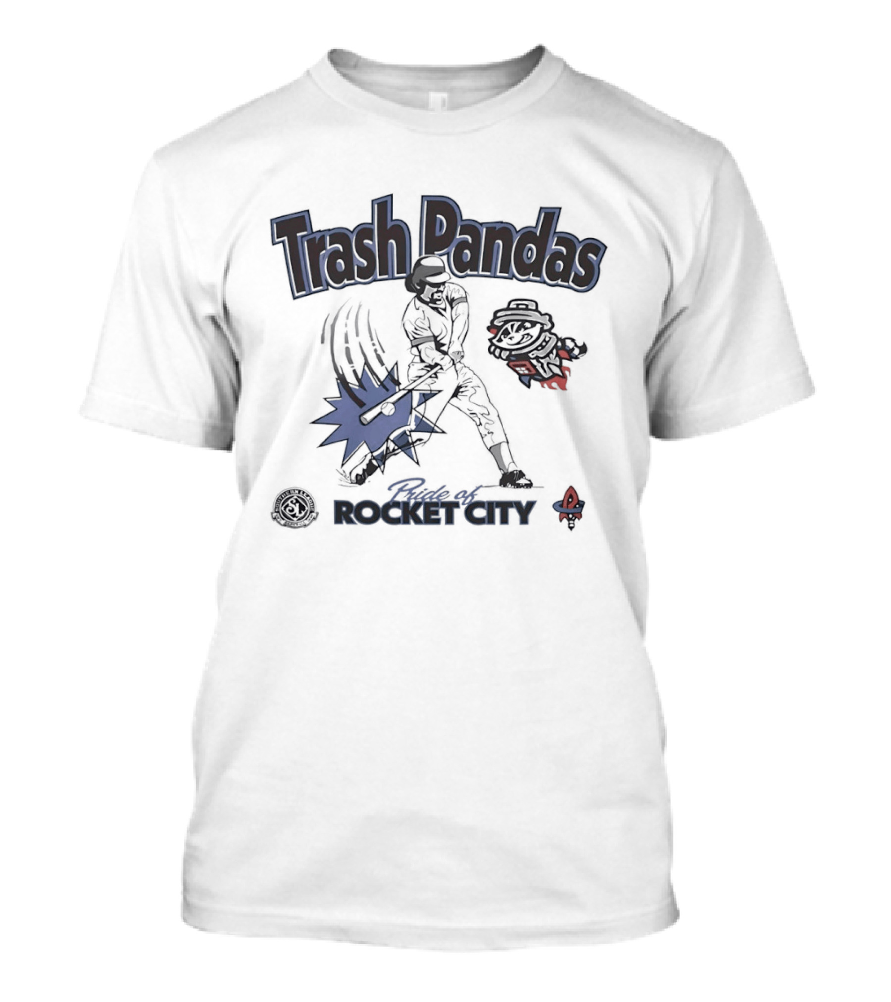 Trash Pandas Pride Of Rocket City Southern League Baseball Batter T-Shirt