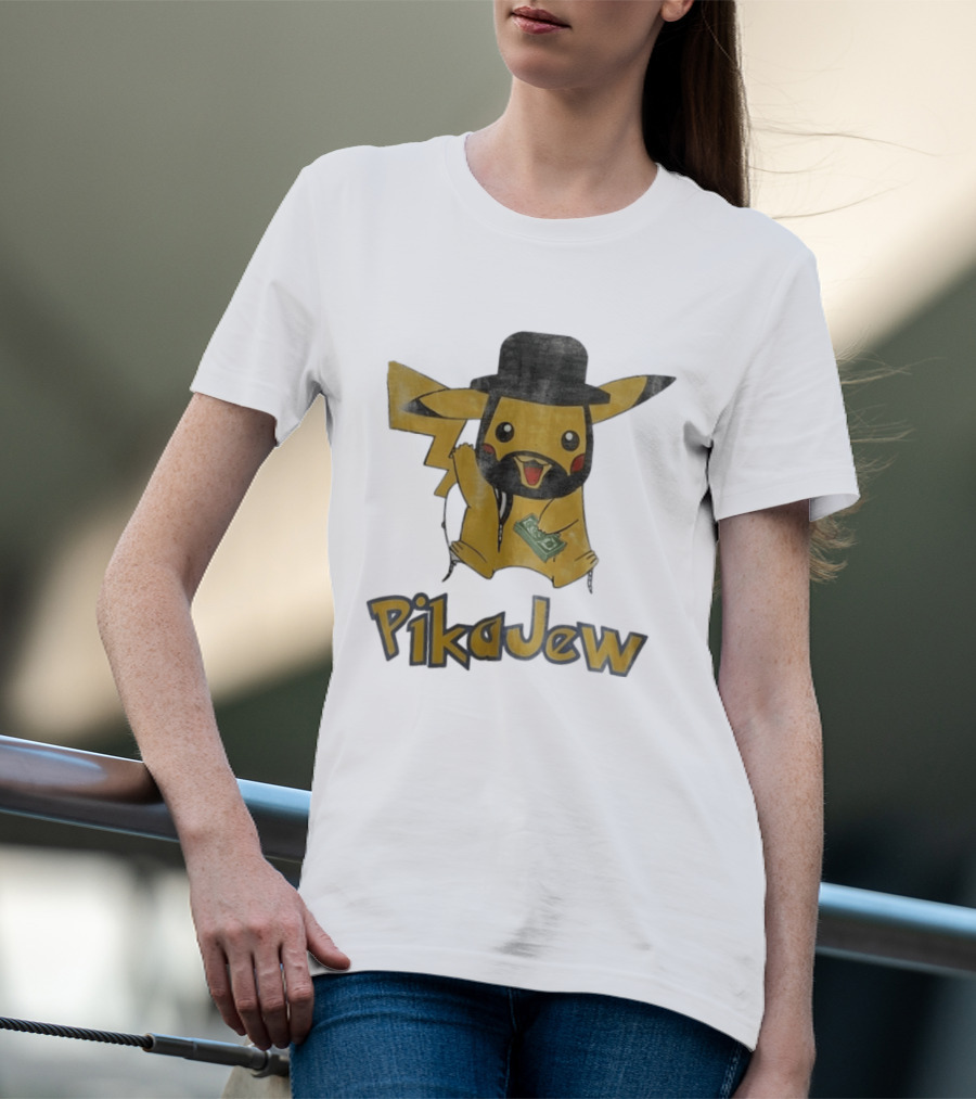 Pikachu PikaJew Meme Wearing Hat And Holding Money T-Shirt