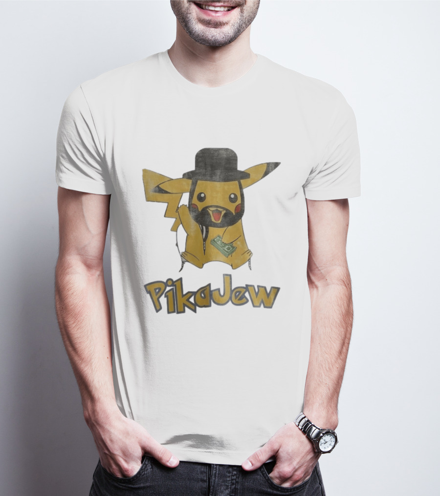 Pikachu PikaJew Meme Wearing Hat And Holding Money T-Shirt