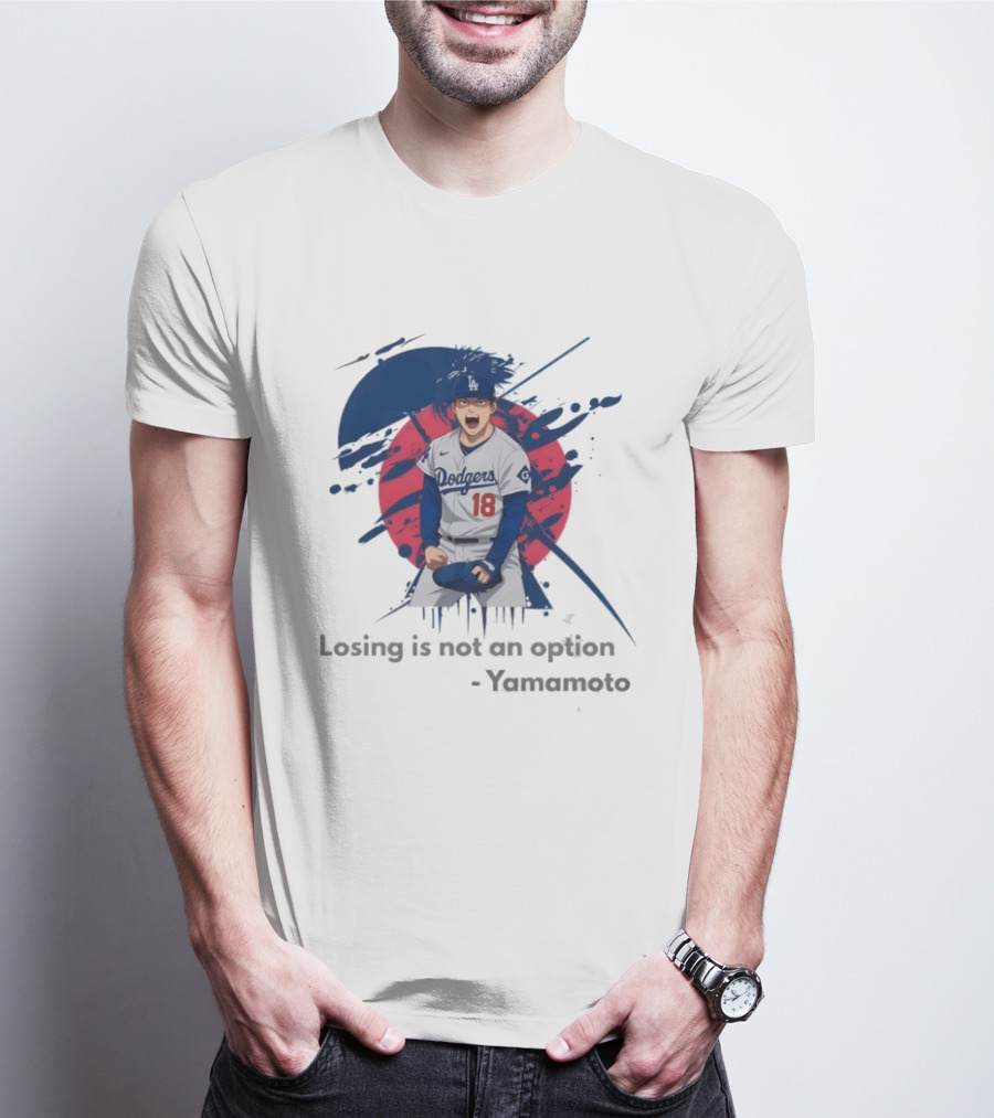 Yoshinobu Yamamoto Dodgers Anime Style Los Angeles Baseball Winning Mindset T-Shirt