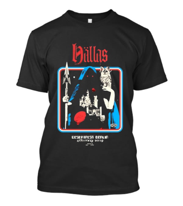 Hällas Desertfest Berlin Wizard Owl Castle 4th May 2019 T-Shirt