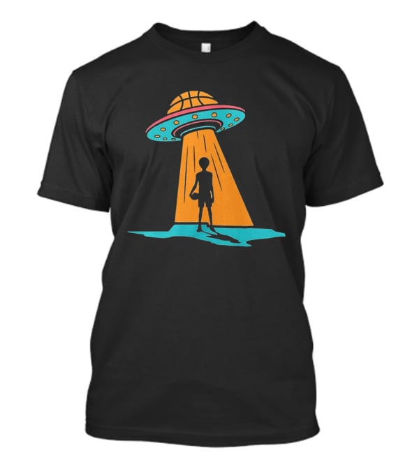 San Antonio Spurs Basketball UFO Alien Abduction Hoops T-Shirt