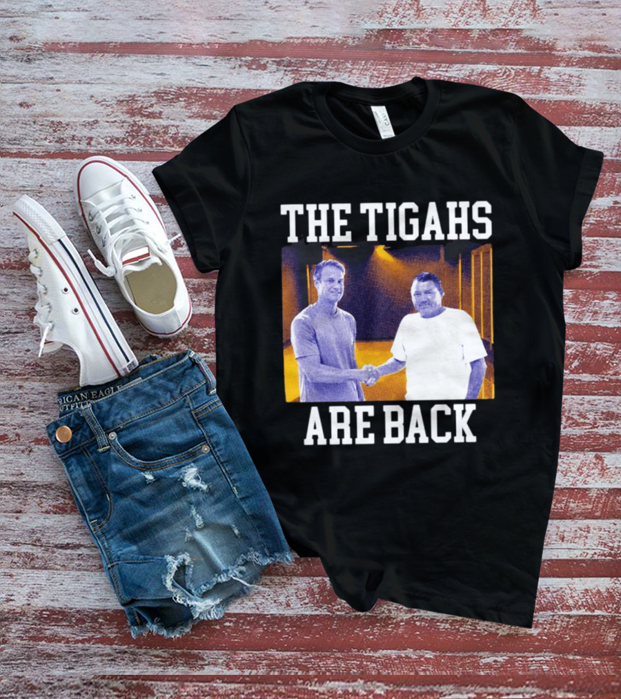 Lane Kiffin Ed Orgeron The Tigahs Are Back LSU Duo Handshake T-Shirt