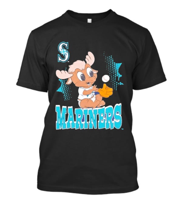 Seattle Mariners Baby Moose Rookie Baseball Glove Mariners T-Shirt