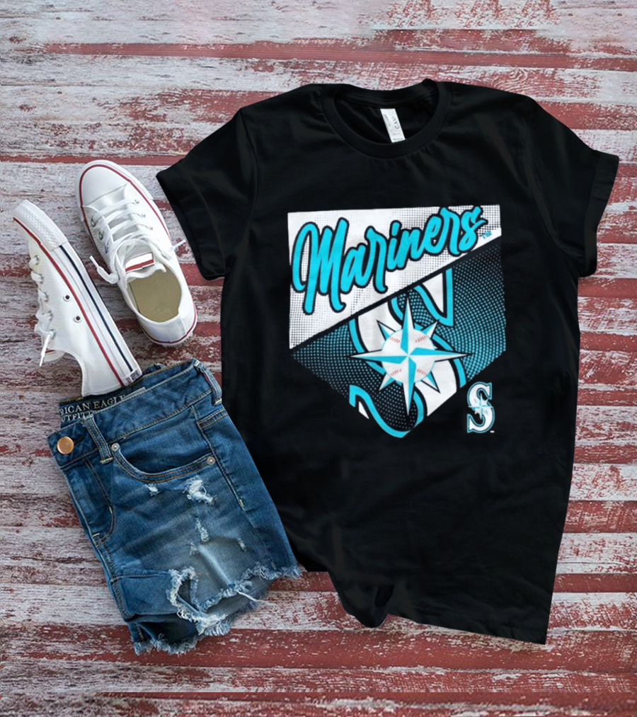Mariners Compass Baseball Seattle Mariners T-Shirt