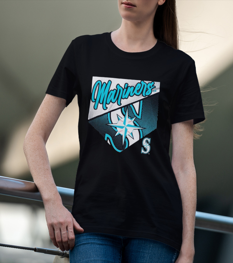 Mariners Compass Baseball Seattle Mariners T-Shirt