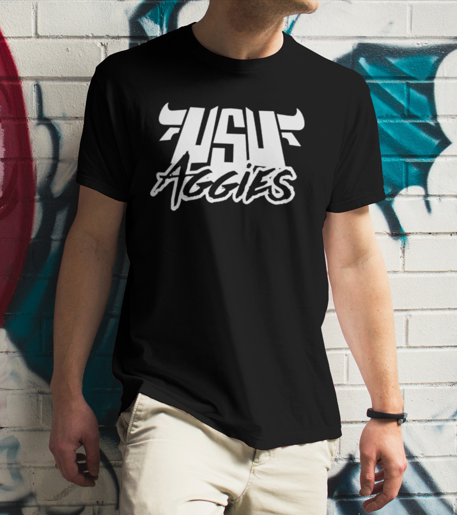 USU Aggies Horned Utah State University T-Shirt