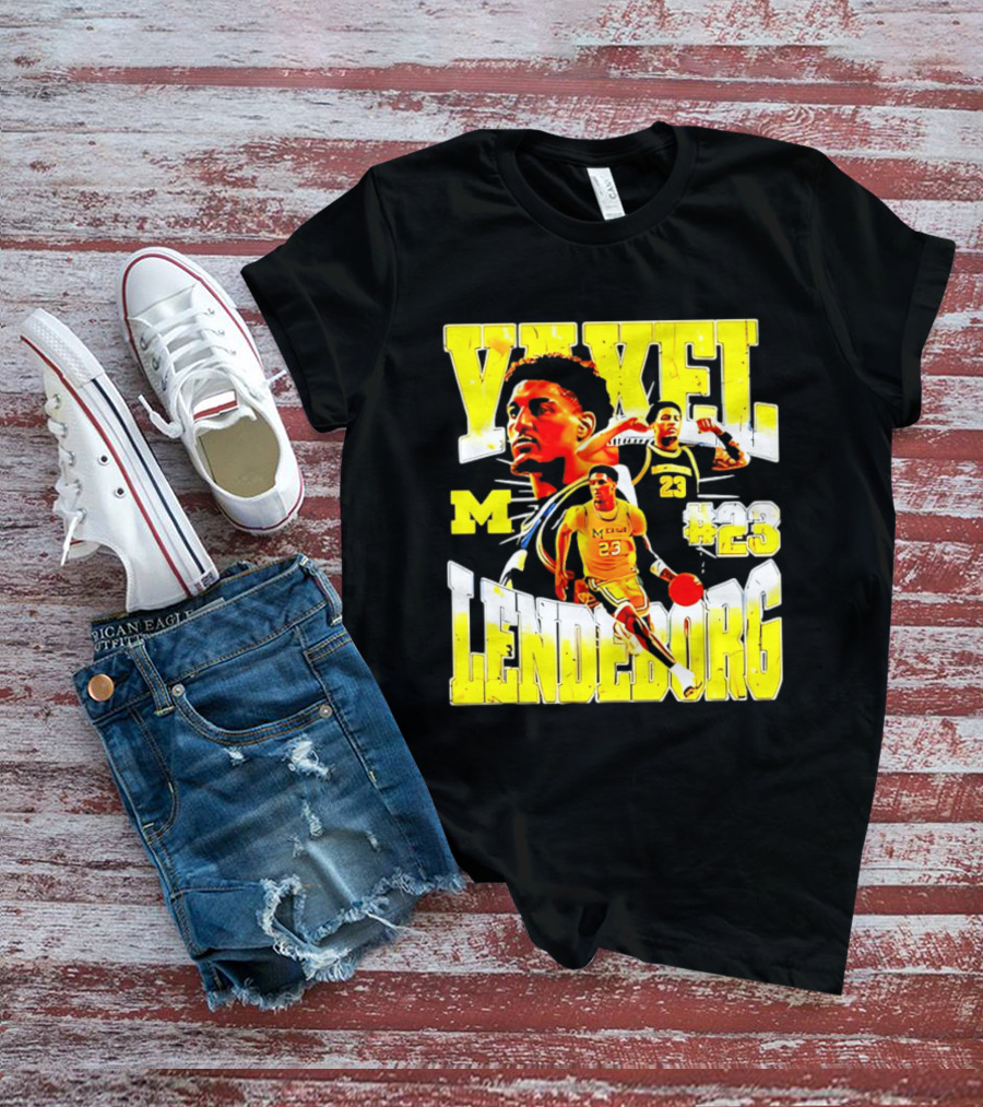 Yaxel Lendeborg #23 Michigan Wolverines Basketball M Player T-Shirt