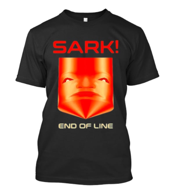Sark End Of Line Retro Gaming Villain Face T-Shirt
