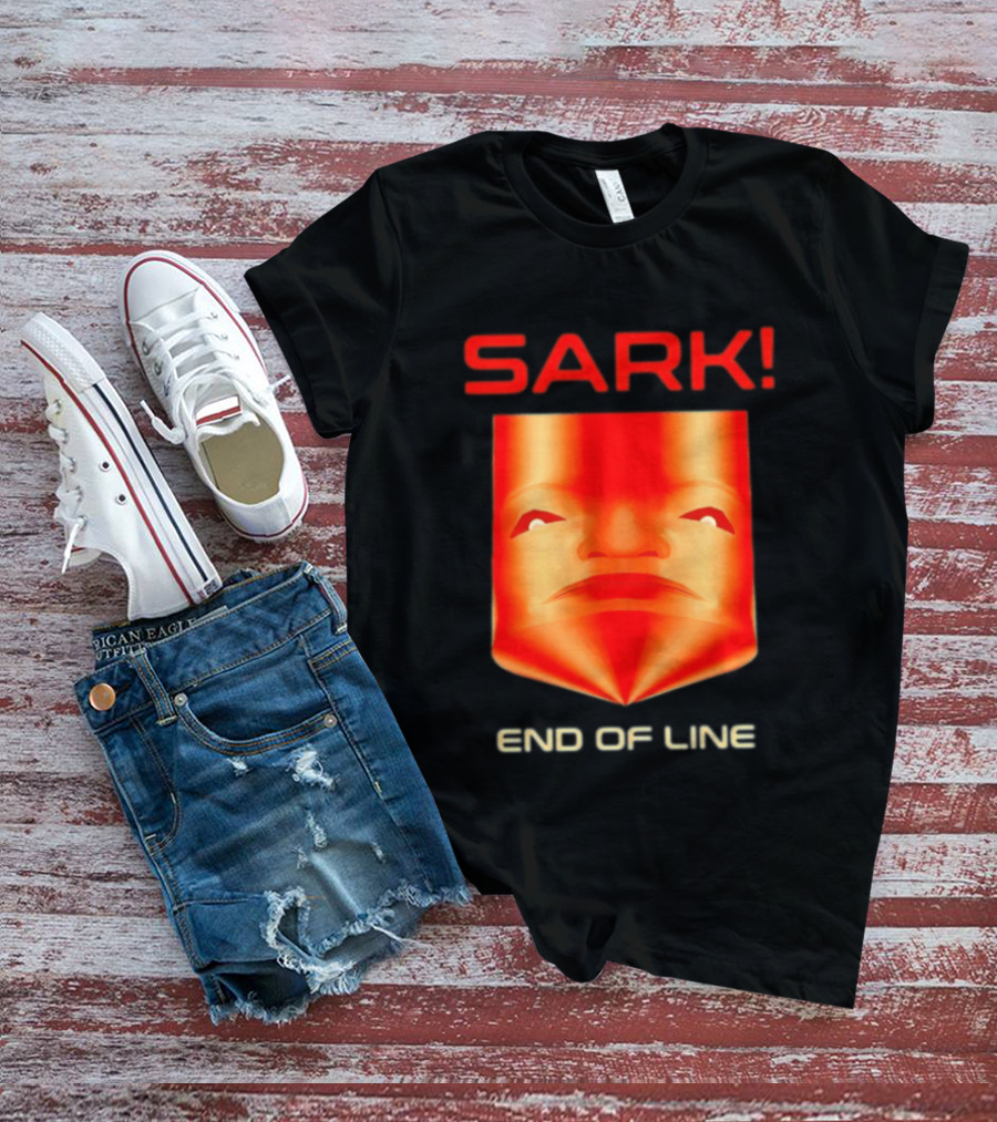 Sark End Of Line Retro Gaming Villain Face T-Shirt