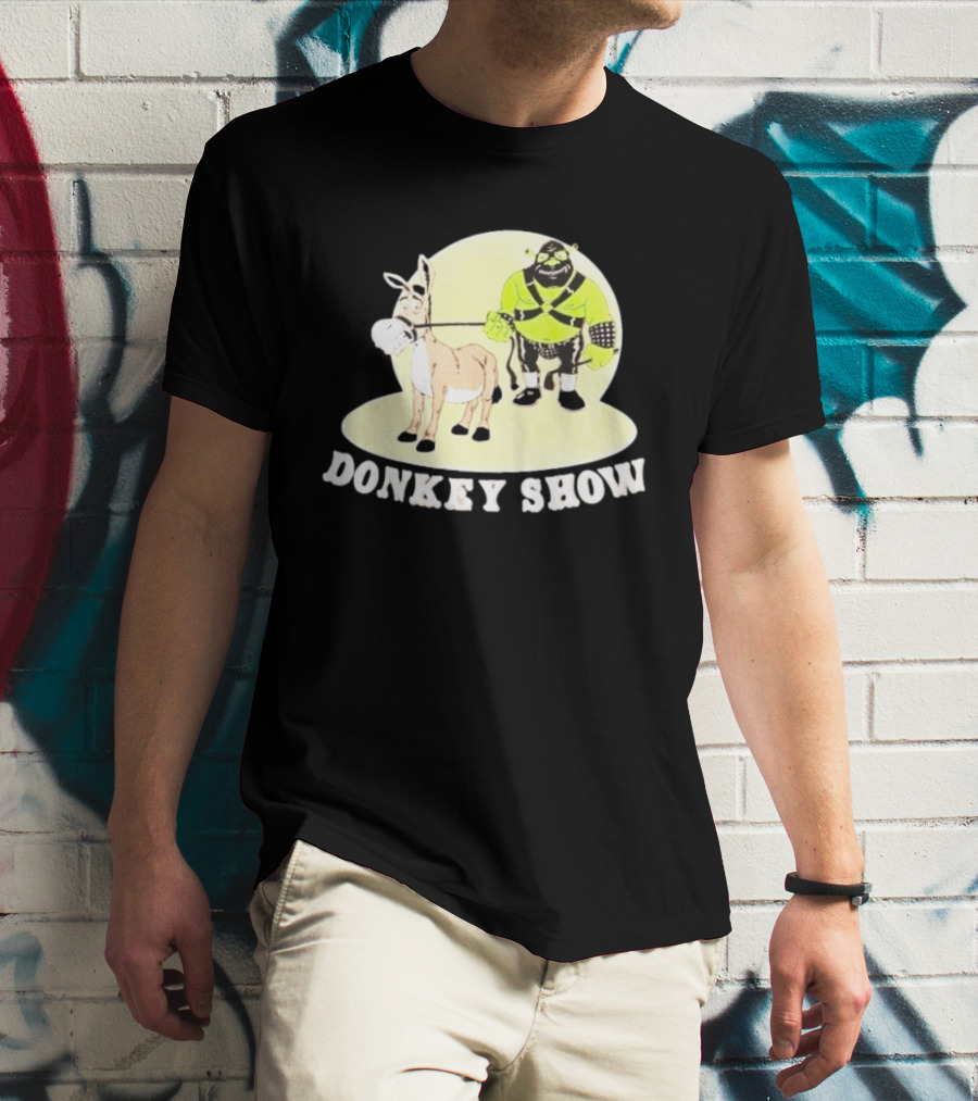 Shrek Gimp Donkey Show Leash T-Shirt