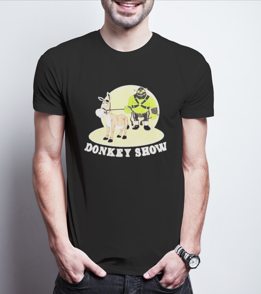 Shrek Gimp Donkey Show Leash T-Shirt