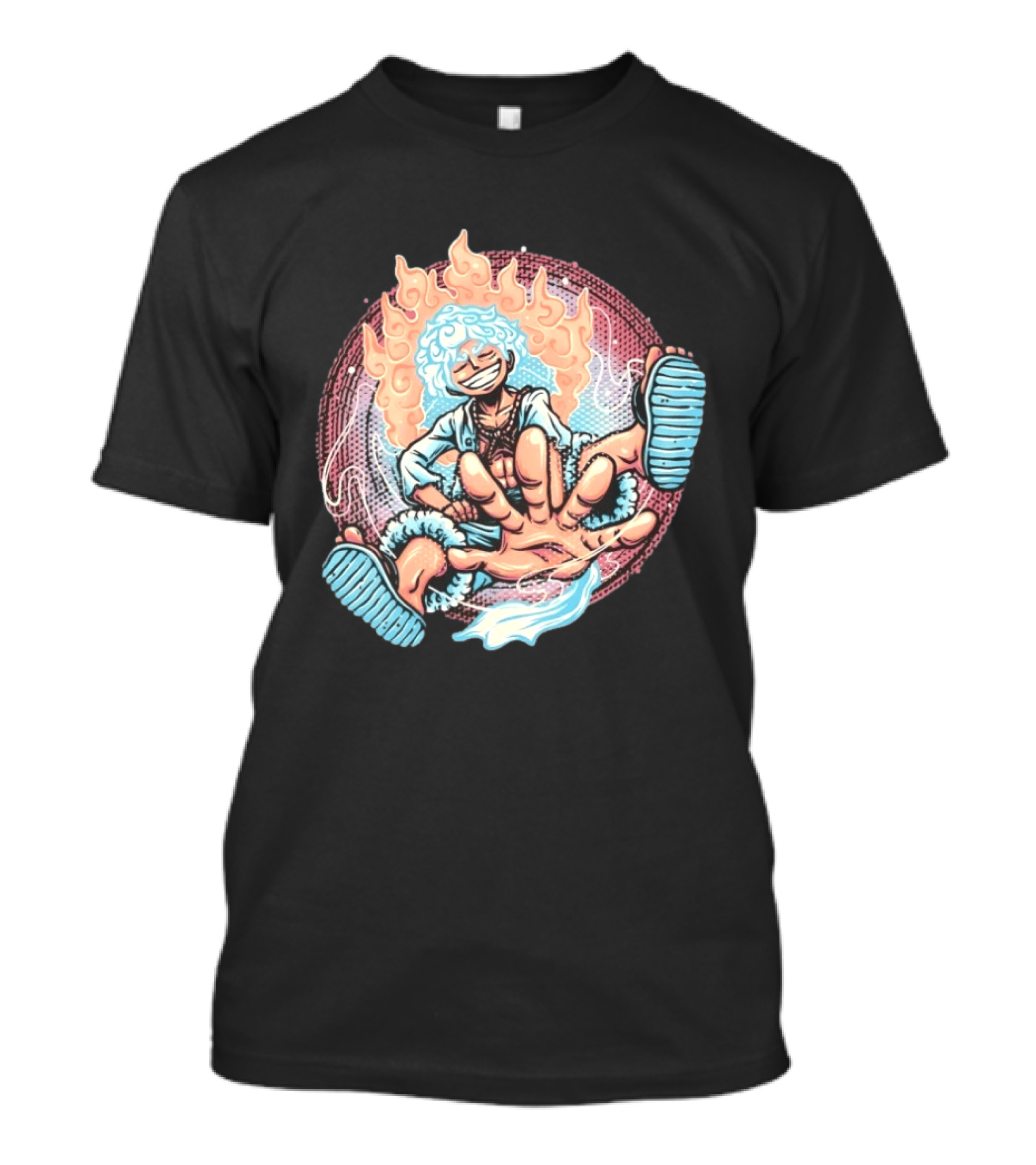 Luffy's Awakened Gear 5 Pirate King Manga Anime T-Shirt