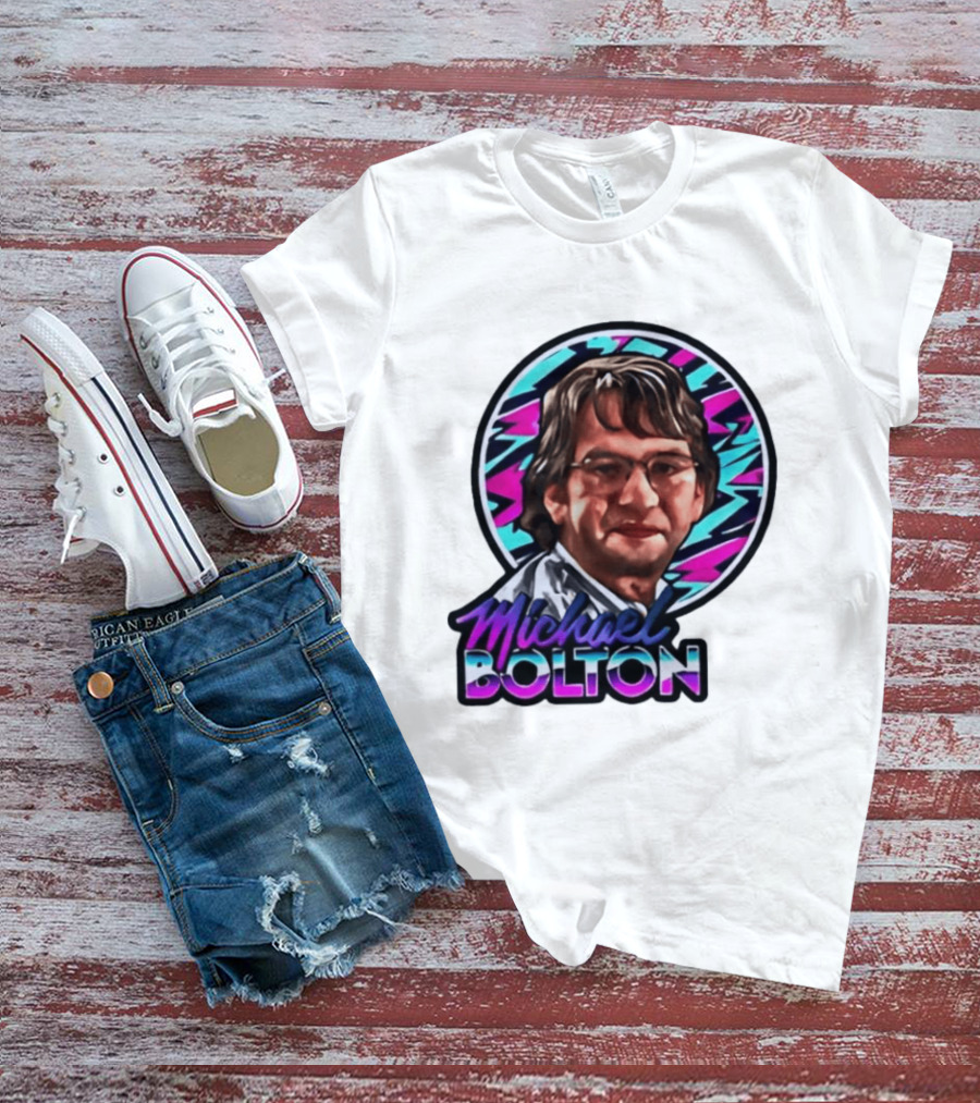 Michael Bolton 80s Aesthetic Office Humor T-Shirt