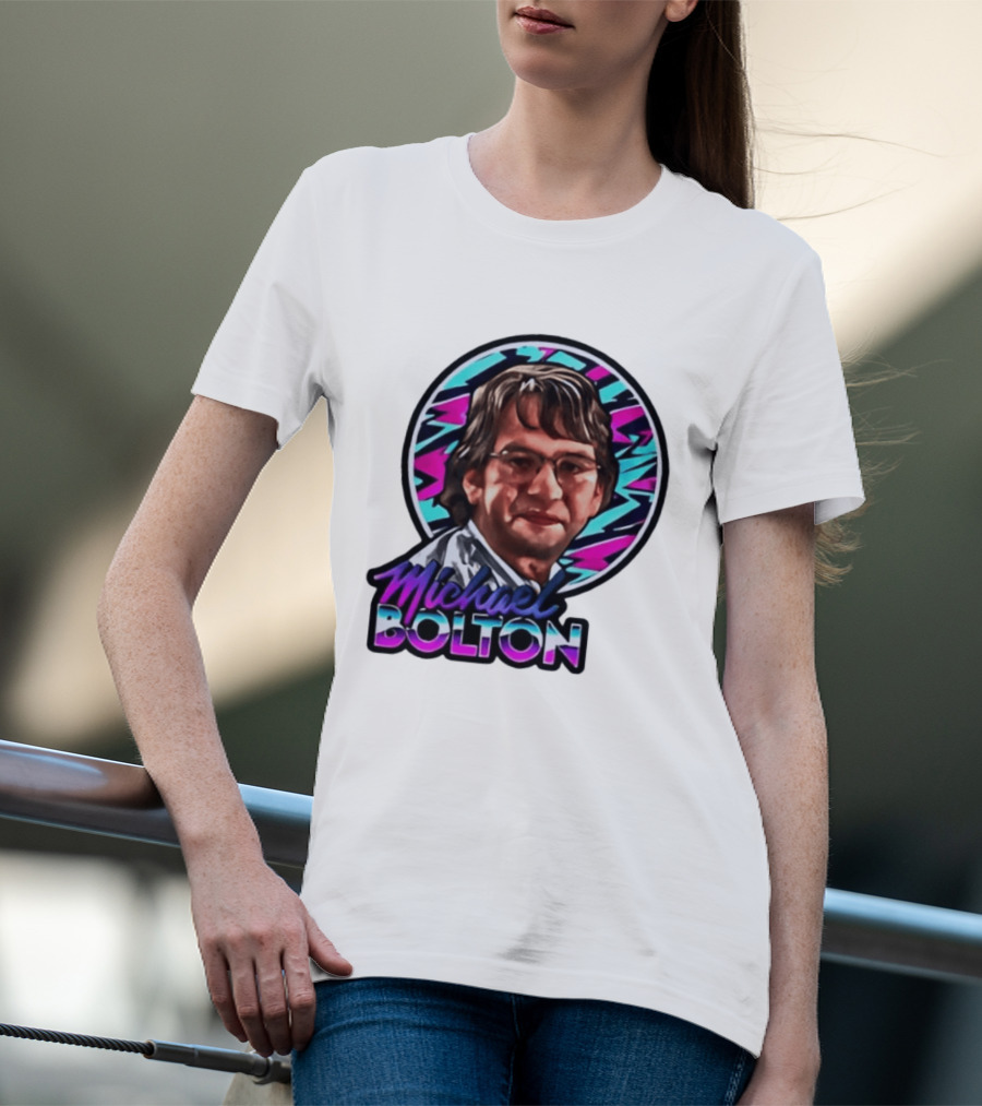 Michael Bolton 80s Aesthetic Office Humor T-Shirt