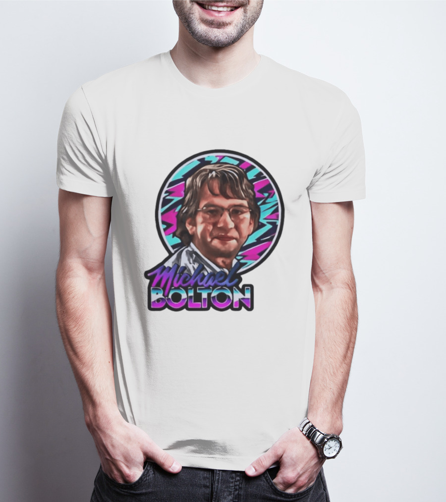 Michael Bolton 80s Aesthetic Office Humor T-Shirt