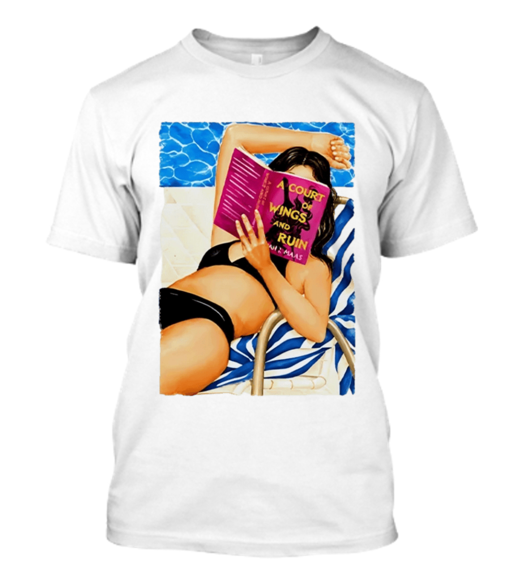 A Court Of Wings And Ruin Summer Poolside Reading Relaxation T-Shirt