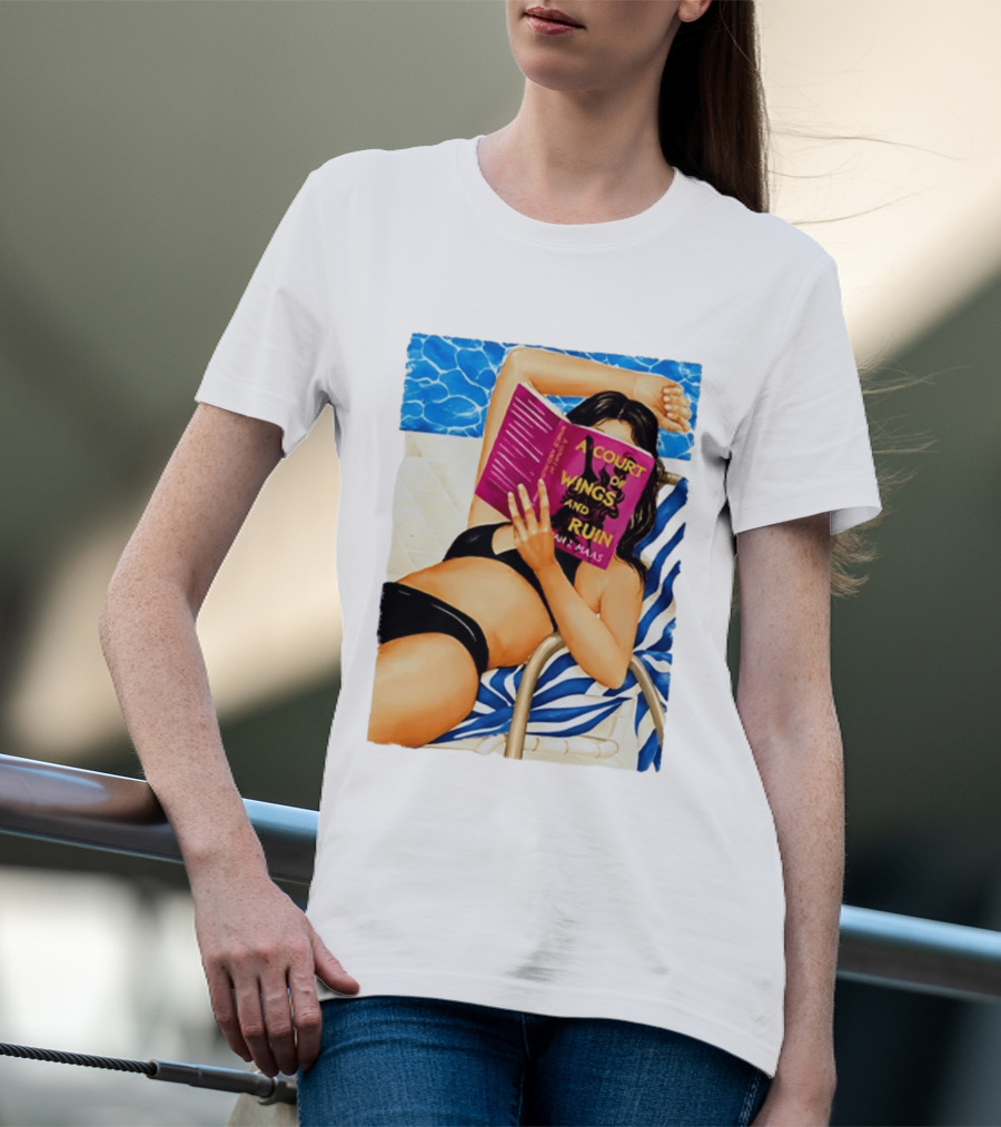 A Court Of Wings And Ruin Summer Poolside Reading Relaxation T-Shirt
