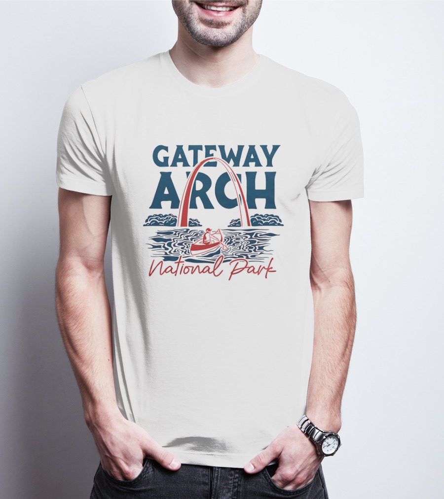 Gateway Arch National Park Canoe Adventure T-Shirt