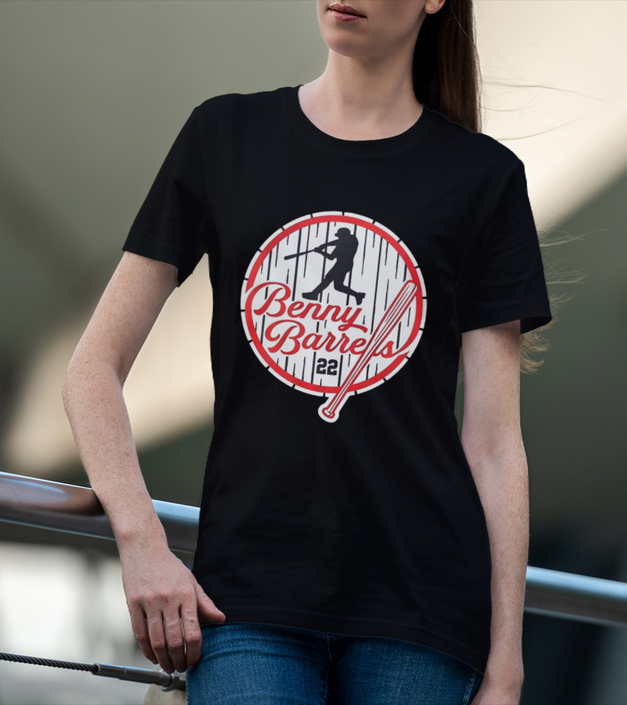 Benny Barrels New York Yankees 22 Baseball T-Shirt