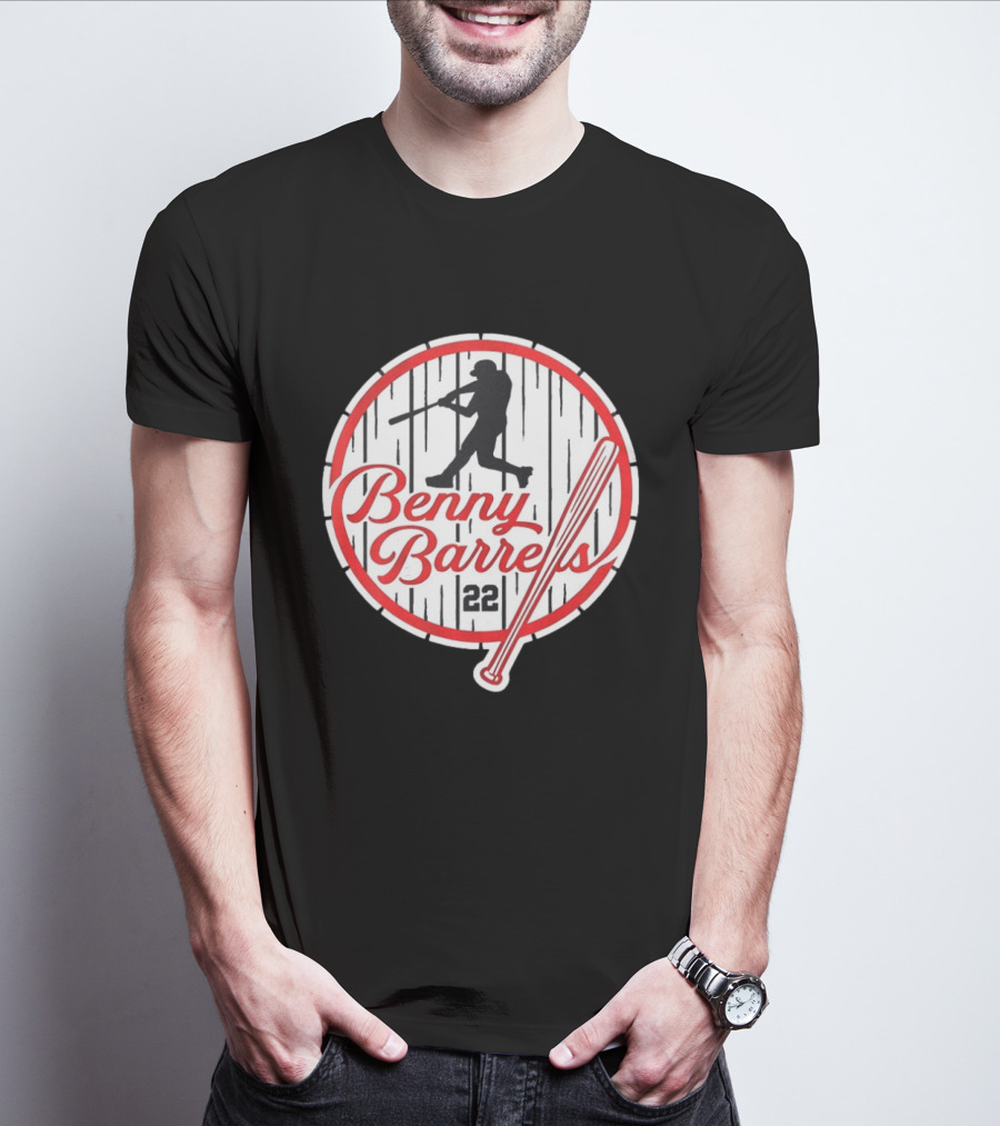 Benny Barrels New York Yankees 22 Baseball T-Shirt