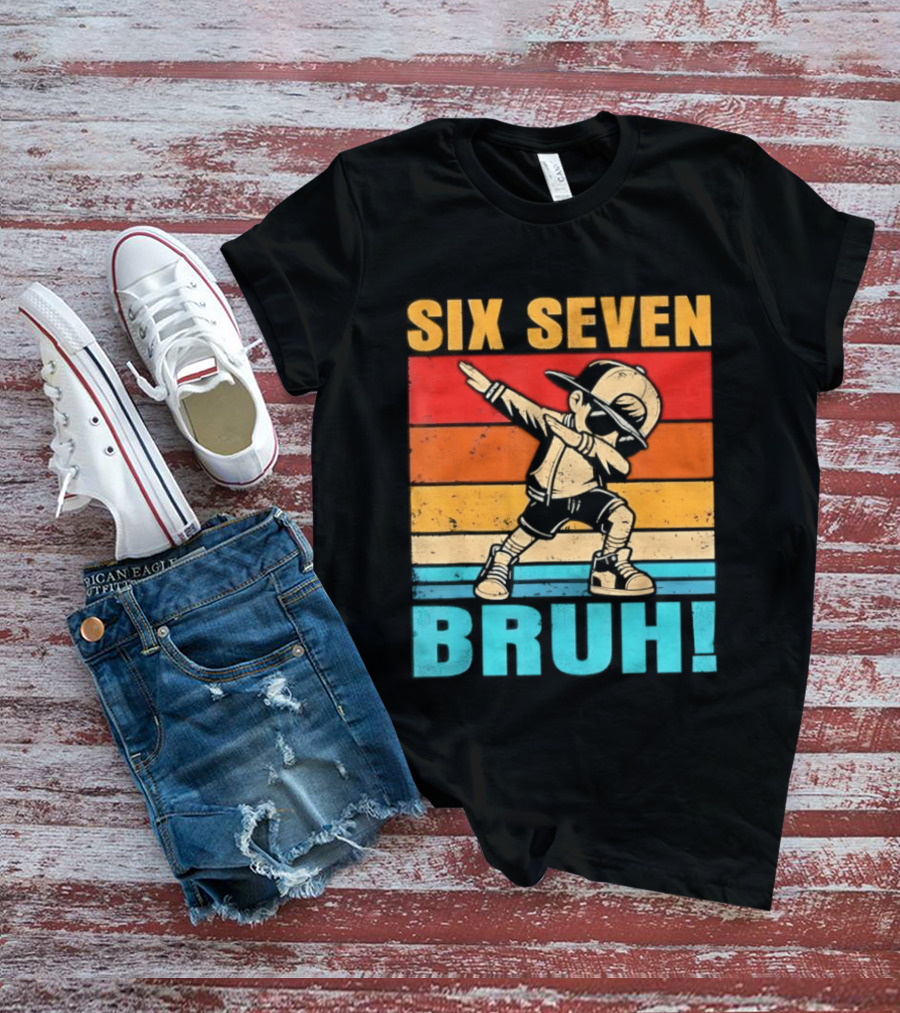 Six Seven Birthday Dab Bruh Kid T-Shirt