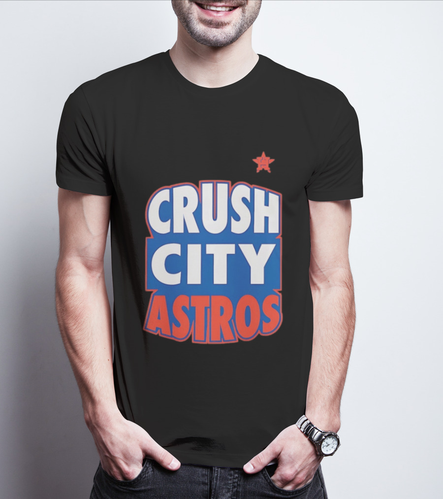 Houston Astros Crush City Astros Baseball Fan T-Shirt