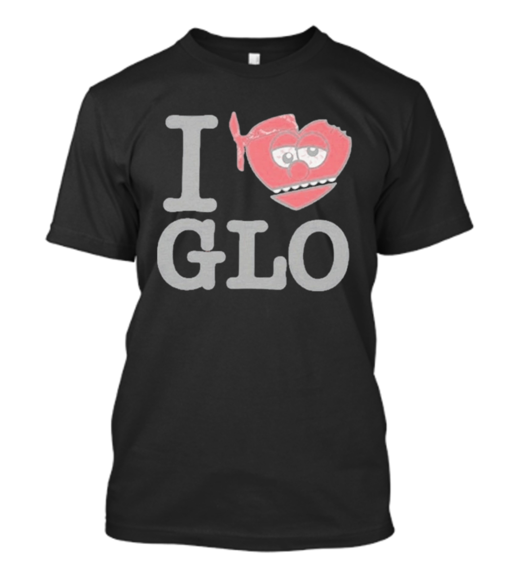 I Love Glo Heart Bandana Glo Gang T-Shirt