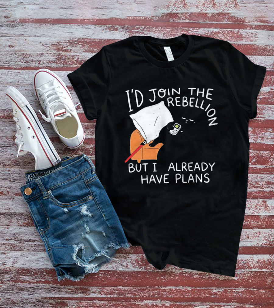 Lazy Cat Gaming Couch Rebellion Plans Funny Humor T-Shirt