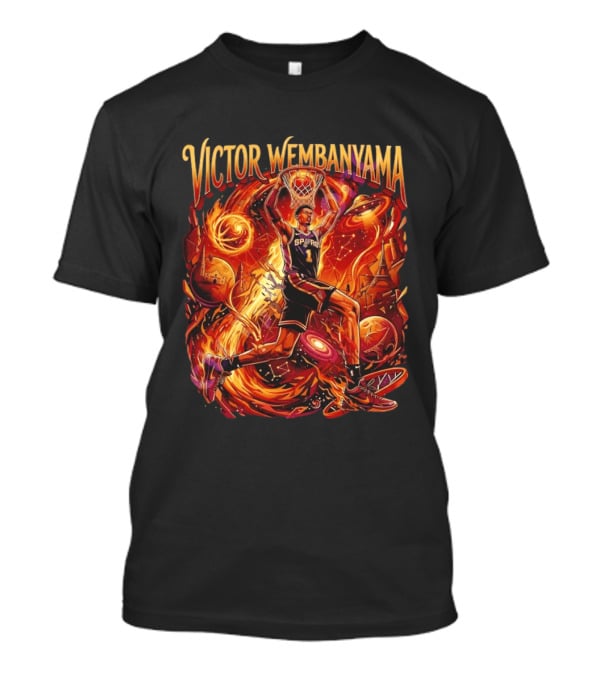 Victor Wembanyama UFO Dunk San Antonio Spurs Space Basketball T-Shirt
