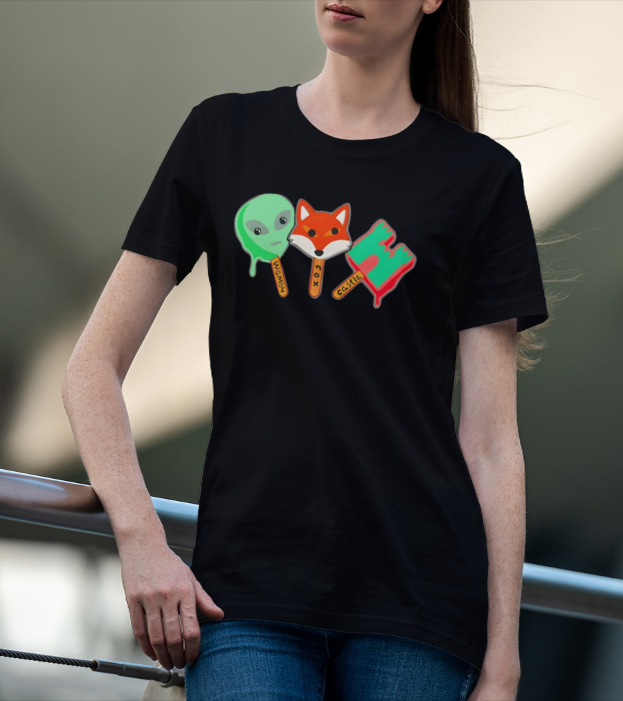 Wemby Fox Castle Popsicles Alien Fox 2026 San Antonio Spurs NBA Basketball T-Shirt