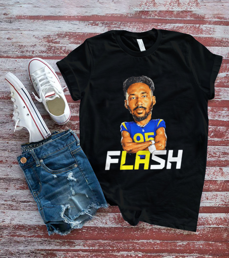 Los Angeles Rams Flash 95 Poona Ford T-Shirt