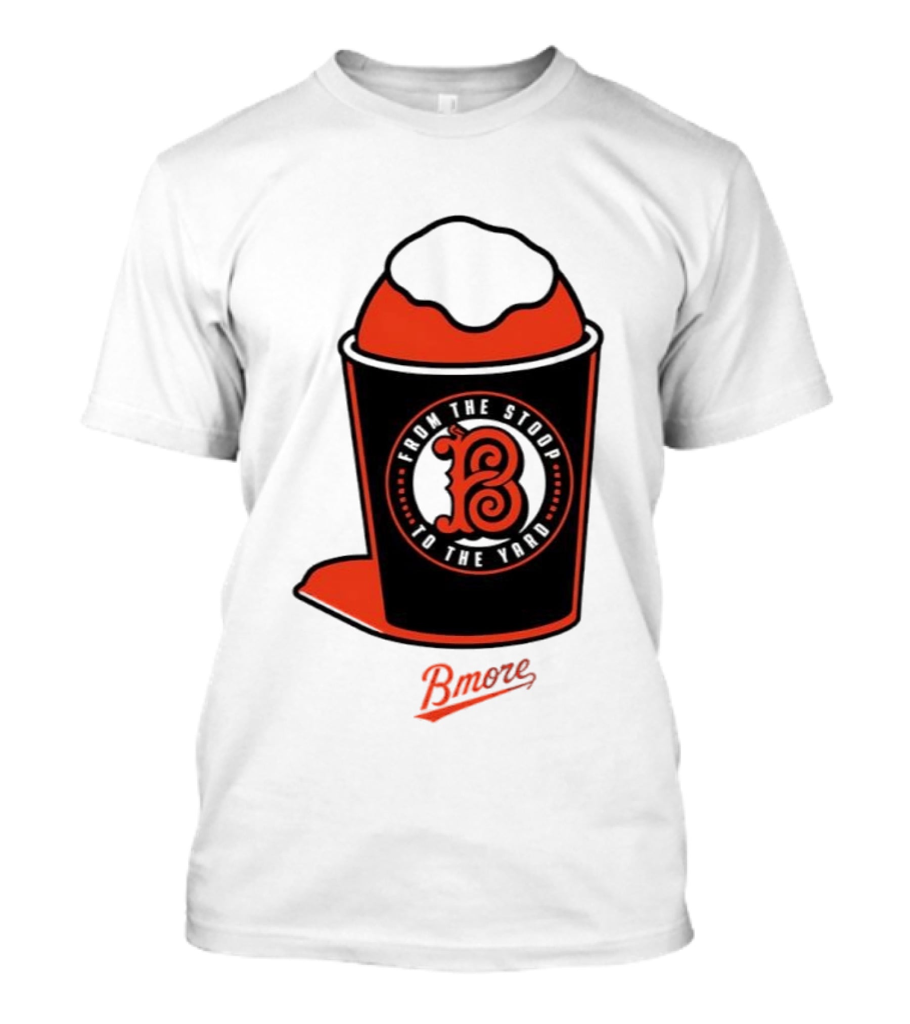Baltimore Orioles From The Stoop To The Yard Bmore SnoCone T-Shirt