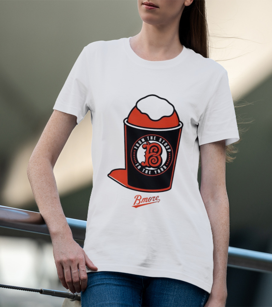 Baltimore Orioles From The Stoop To The Yard Bmore SnoCone T-Shirt