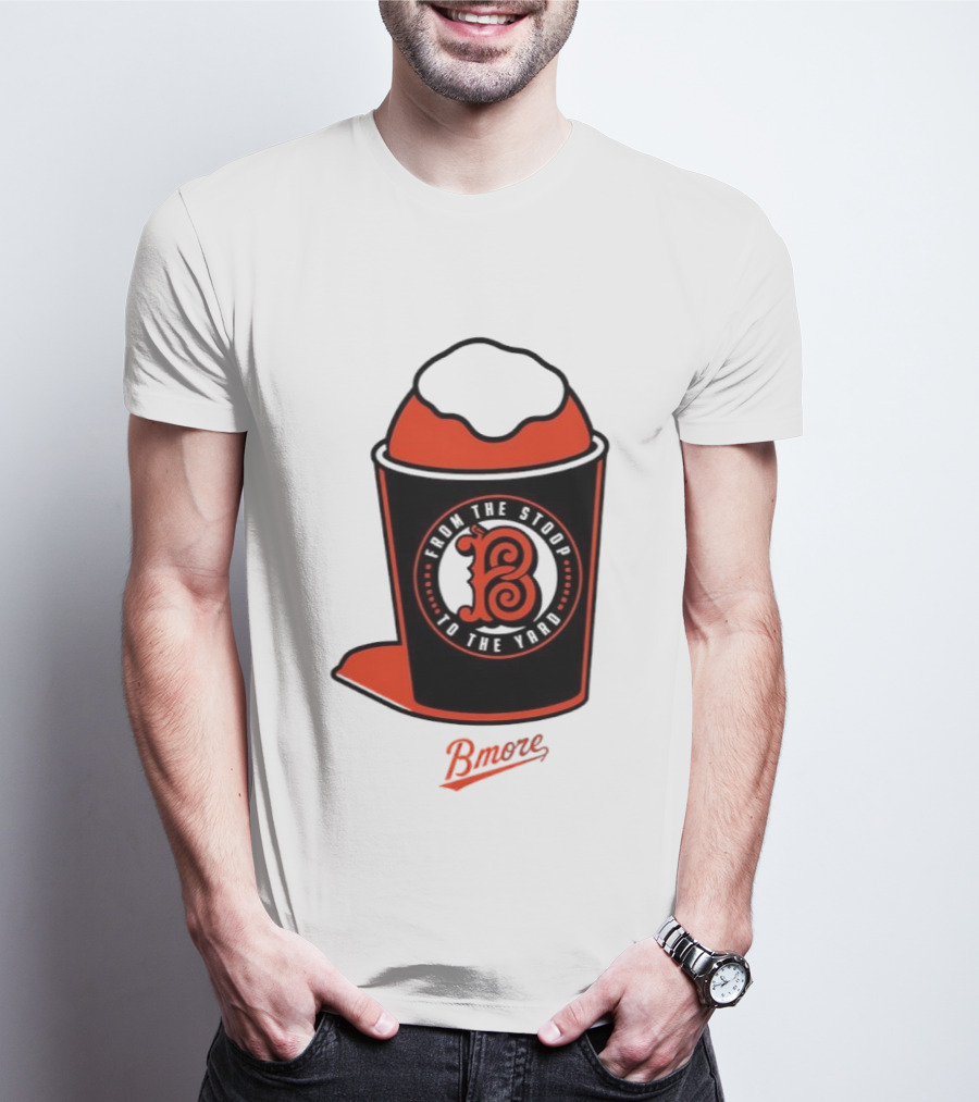 Baltimore Orioles From The Stoop To The Yard Bmore SnoCone T-Shirt
