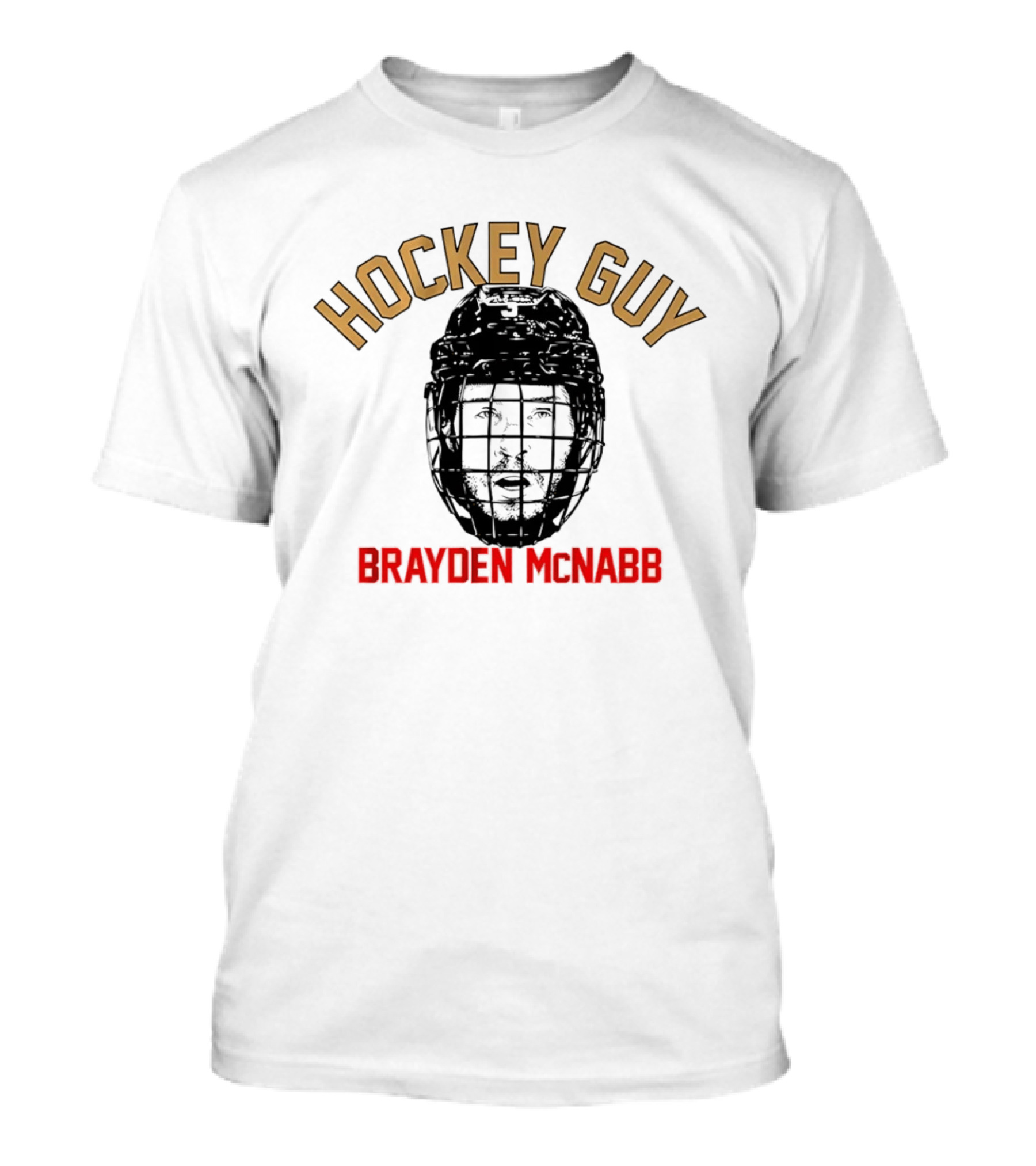 Brayden McNabb Vegas Golden Knights Hockey Guy Helmet T-Shirt