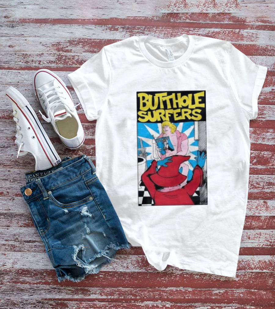 Butthole Surfers Comic Cover With Wizard And Bathroom Scene T-Shirt