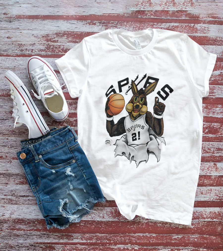 Coyote 21 Tim Duncan San Antonio Spurs Basketball Silver Breakthrough 2026 T-Shirt