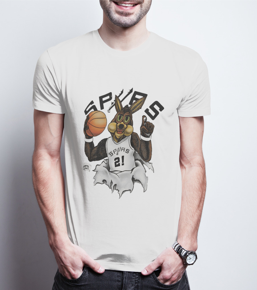 Coyote 21 Tim Duncan San Antonio Spurs Basketball Silver Breakthrough 2026 T-Shirt