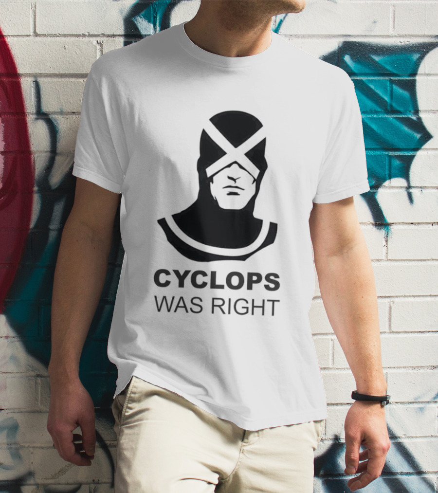 Cyclops Was Right X Men Marvel Comics T-Shirt