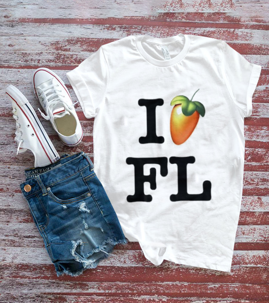 FL Studio I Love FL Logo Fruit T-Shirt