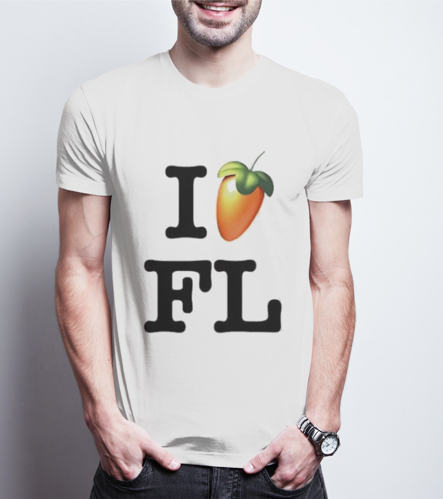 FL Studio I Love FL Logo Fruit T-Shirt